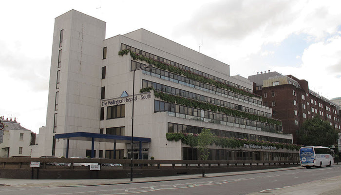 Exterior of the The wellington hospital- south.