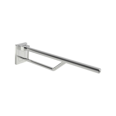 700mm Circula Hinged Grab Rail with a chrome-look finish on a white background
