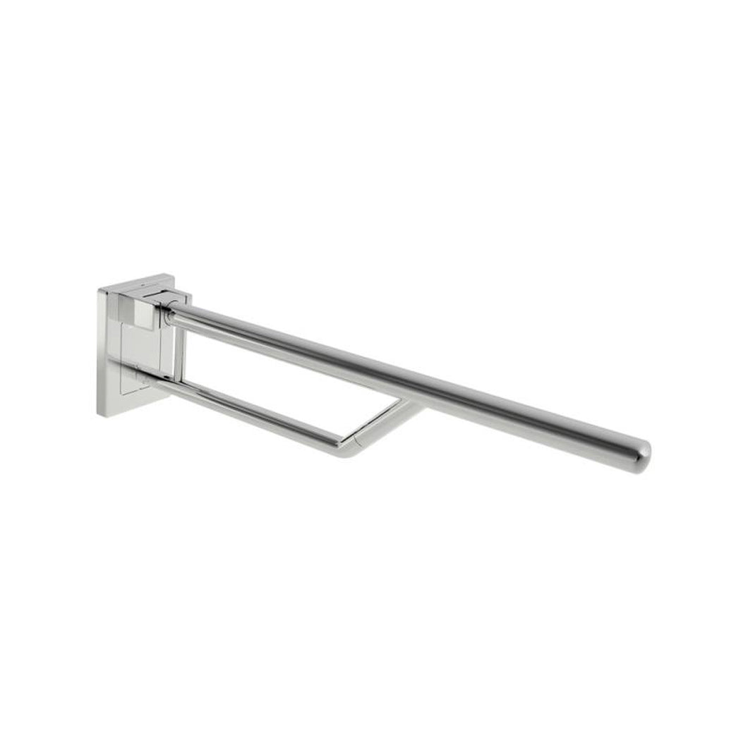 700mm Circula Removable Hinged Grab Rail with a chrome-look finish on a white background