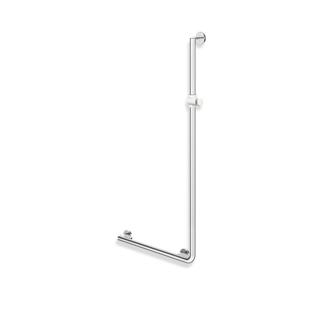 Freestyle L Shaped Supportive Shower Rail - Chrome