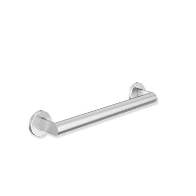 400mm Freestyle Straight Grab Rail with a satin steel finish on a white background