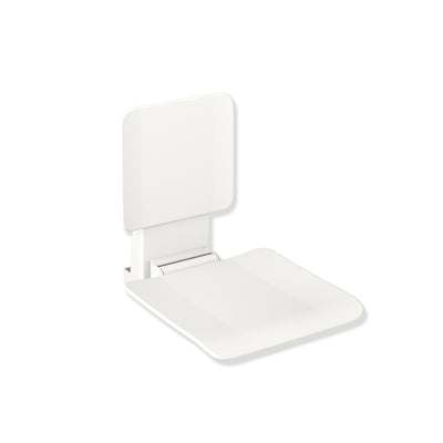 650mm Freestyle Hanging Seat with a backrest and a white finish on a white background