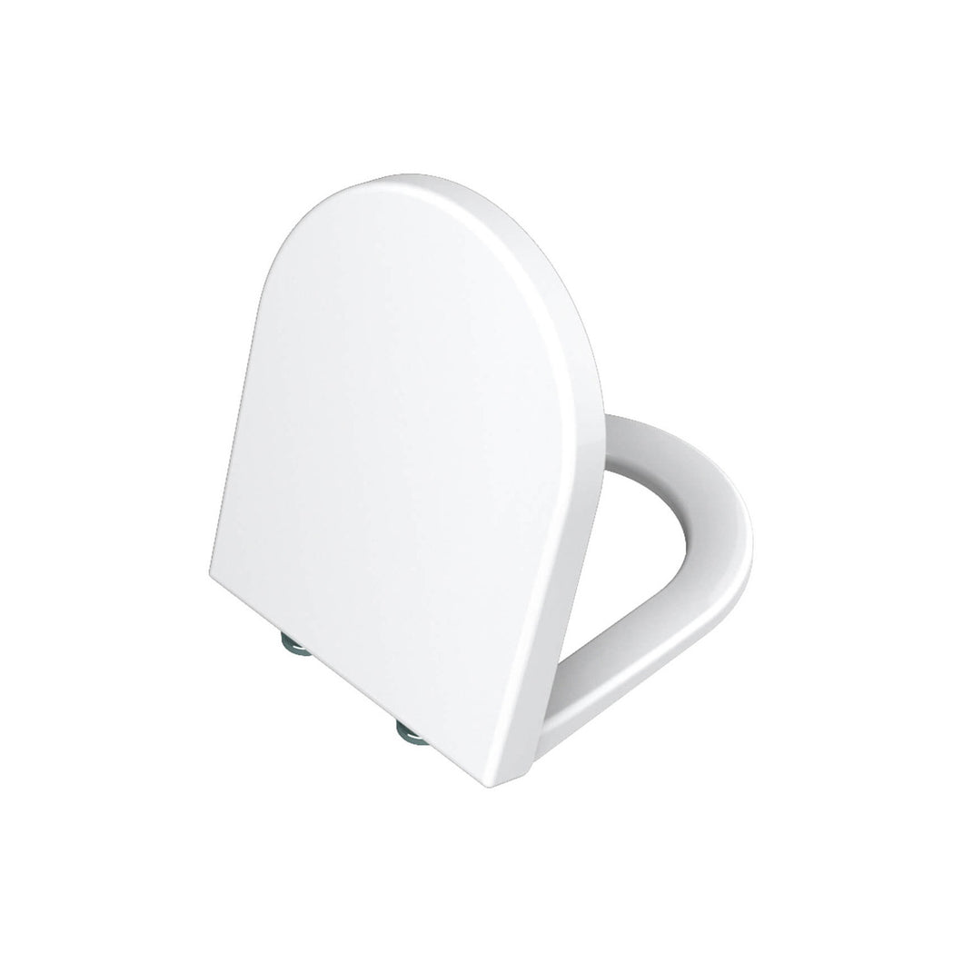 Vesta Long Projection Toilet Square Seat and Cover on a white background